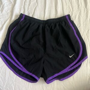 NWOT Nike Black/Purple Dri-fit running shirts XS